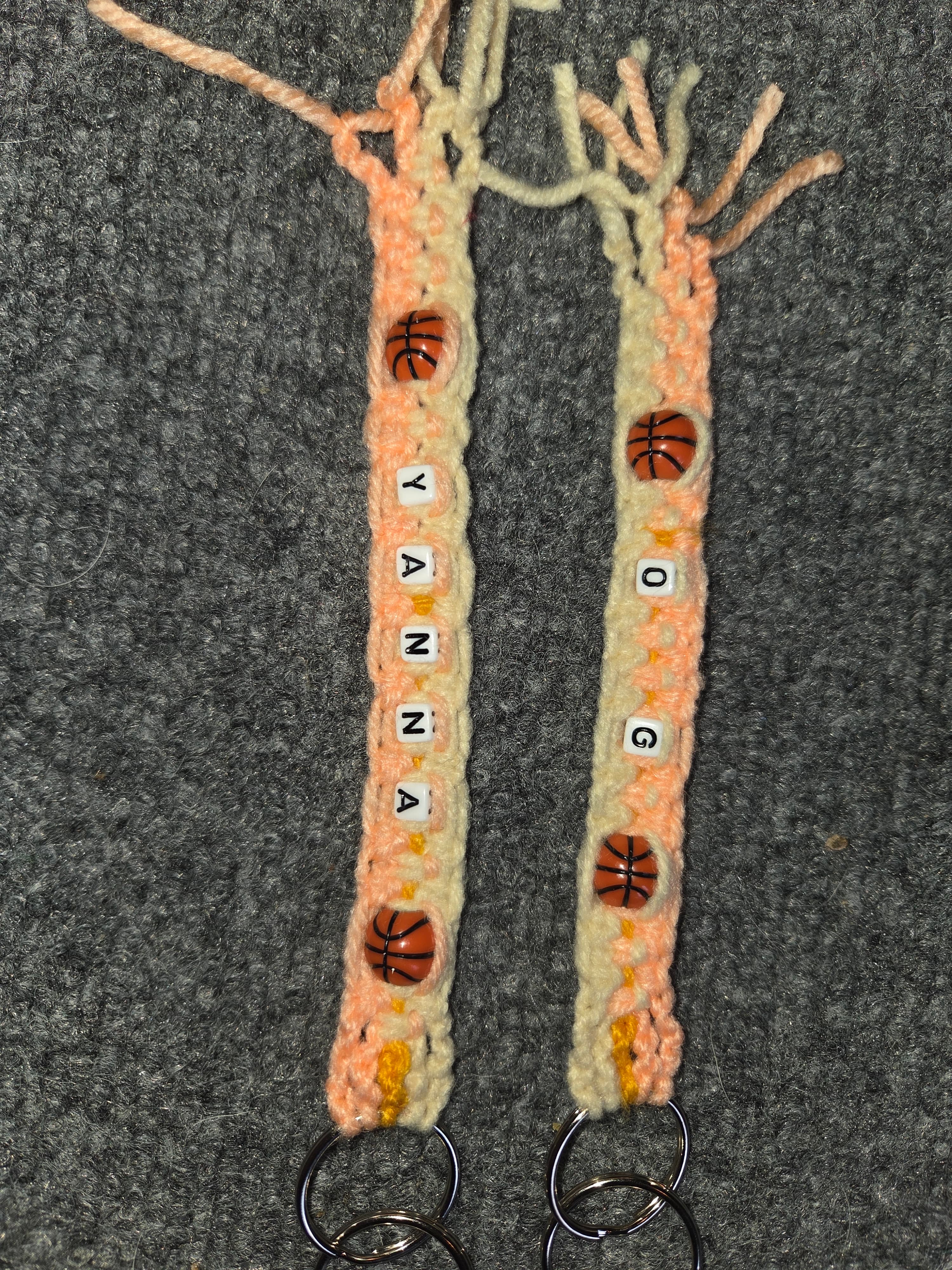 Softball keychain mockup